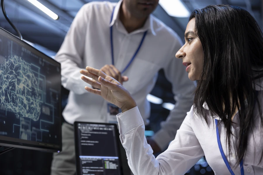 coworkers using ai tech to fix errors in server fa 2024 09 14 00 34 27 utc