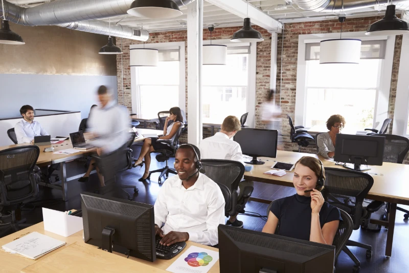 view of staff in busy customer service department 2024 10 19 05 22 17 utc